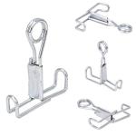 20-Pack Stainless Steel Flat Jaw Tubing Clamps