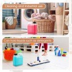 6 Pack 32 oz Square Plastic Storage Jugs