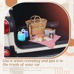 6 Pack 32 oz Square Plastic Storage Jugs