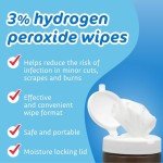 3% Hydrogen Peroxide Wipes - First Aid Antiseptic