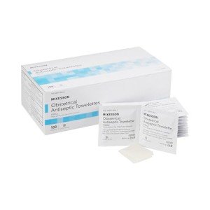 McKesson Sterile Obstetrical Antiseptic Wipes, 100 Count