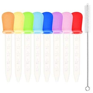 Benvo 8 Pack Silicone Plastic Liquid Droppers