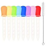 Benvo 8 Pack Silicone Plastic Liquid Droppers