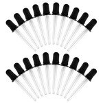eBoot 20-Pack Plastic Transfer Pipettes with Bulb