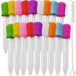 20PCS Liquid Droppers with Clean Brush & Pipettes