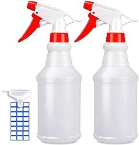 JohnBee 16oz Adjustable Spray Bottles - 2 Pack