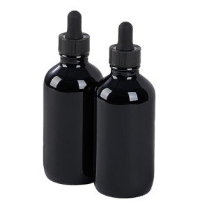 4oz Glass Dropper Bottles - 2 Pack
