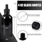 4oz Glass Dropper Bottles - 2 Pack