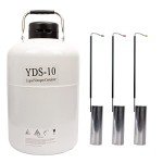 10L Liquid Nitrogen Dewar with Carry Bag & Canisters