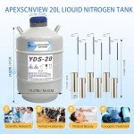20L Aluminum Alloy Liquid Nitrogen Dewar Tank