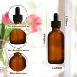 24 Pack Amber Glass Bottles with Droppers