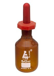 EISCO 60ml Glass Dropping Bottle with Bulb