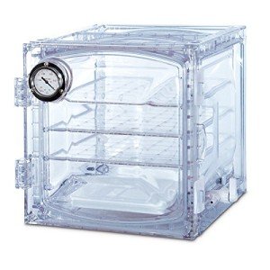 Clear Polycarbonate Vacuum Desiccator Cabinet, 35 Liter