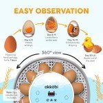 Okkobi M12 Egg Incubator with Automatic Turning