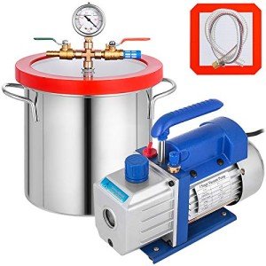 VEVOR 2 Gallon Vacuum Chamber with Pump Kit