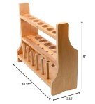 Wooden Test Tube Rack for 13 Tubes - Beech Wood