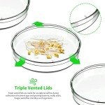 40 Pack Sterile Plastic Petri Dishes 90mm