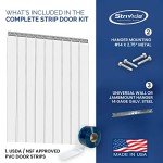 Strivide 10 ft Ribbed Strip Door Curtain Kit