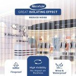 Strivide 10 ft Ribbed Strip Door Curtain Kit