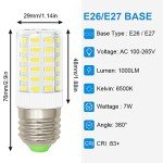 LED Refrigerator Light Bulbs 7W - Pack of 3