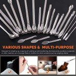 Rustark 23-Piece Stainless Steel Lab Spatula Set
