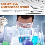 Rustark 23-Piece Stainless Steel Lab Spatula Set