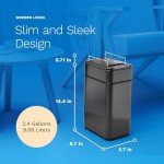 hOmeLabs 2.4 Gallon Battery-Powered Sensor Trash Can