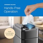 hOmeLabs 2.4 Gallon Battery-Powered Sensor Trash Can