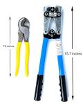 KOTTO Battery Cable Lug Crimper Tool with Cutter