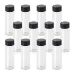 12-Pack of 3 Dram Glass Vials with Gasket
