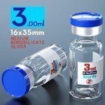 Sterile Glass Vials with Self-Healing Port - 10pcs