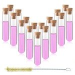 50-Pack Glass Test Tubes with Cork Stoppers