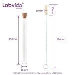 50-Pack Glass Test Tubes with Cork Stoppers
