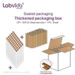 50-Pack Glass Test Tubes with Cork Stoppers