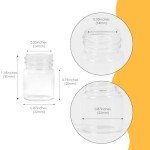 50PCS Leak-Proof 5ml Glass Vials with Caps