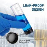 10 Pack 40ml Clear Glass Sample Vials with Caps