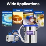 VIVOHOME 3 Gallon Stainless Steel Vacuum Chamber Kit
