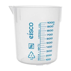 1000mL Blue Polypropylene Beaker with Graduations