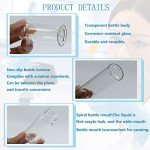 100-Pack Clear Glass 3ml Sample Vials with Caps
