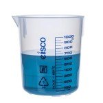 1000mL Blue Polypropylene Beaker with Graduations
