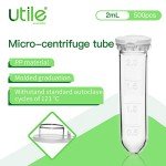 500pcs 2ml Autoclavable Microcentrifuge Tubes