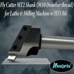 MT2 Fly Cutter with HSS Bit for Lathes