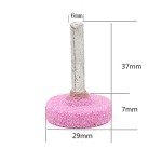 10 Pcs Rotary Grinding Stones with 1/4 Inch Shank