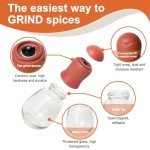 Adjustable Salt and Pepper Grinder Set - 2 Pack