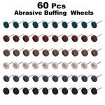 60 Pack Abrasive Buffing Wheels for Rotary Tools