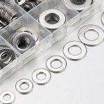 550 Pcs Stainless Steel Flat Washers Assortment Kit