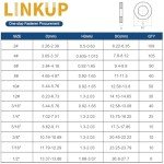 550 Pcs Stainless Steel Flat Washers Assortment Kit