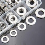 550 Pcs Stainless Steel Flat Washers Assortment Kit