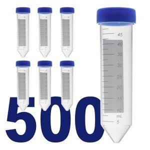 50mL Conical Centrifuge Tubes, 500 Pack