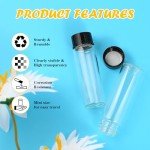 Asherxin 10ml Clear Glass Sample Vials, 20 Pack